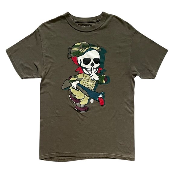 Ecko Unltd. - Hunter Skeleton Mens T-Shirt Size Medium Green - Picture 1 of 3